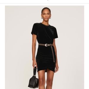 The Kooples Black Velvet Mini Dress in great condition. Size 1 (small)